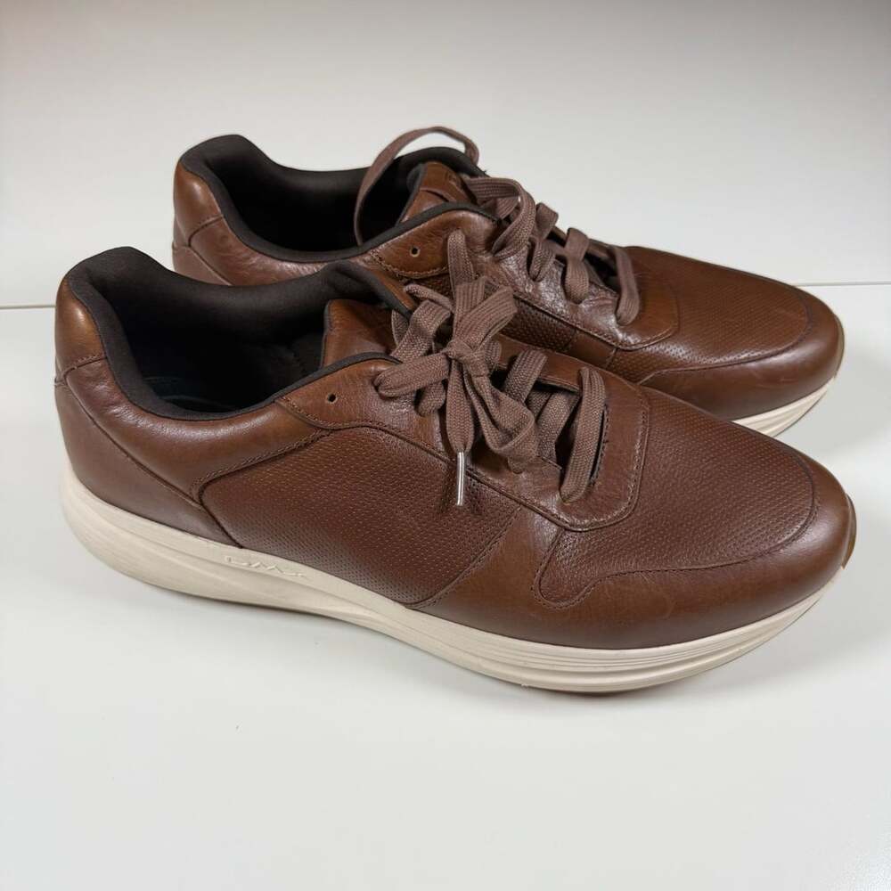 Rockport Men's DMX Colby Leather Sneaker Brown Size 13W